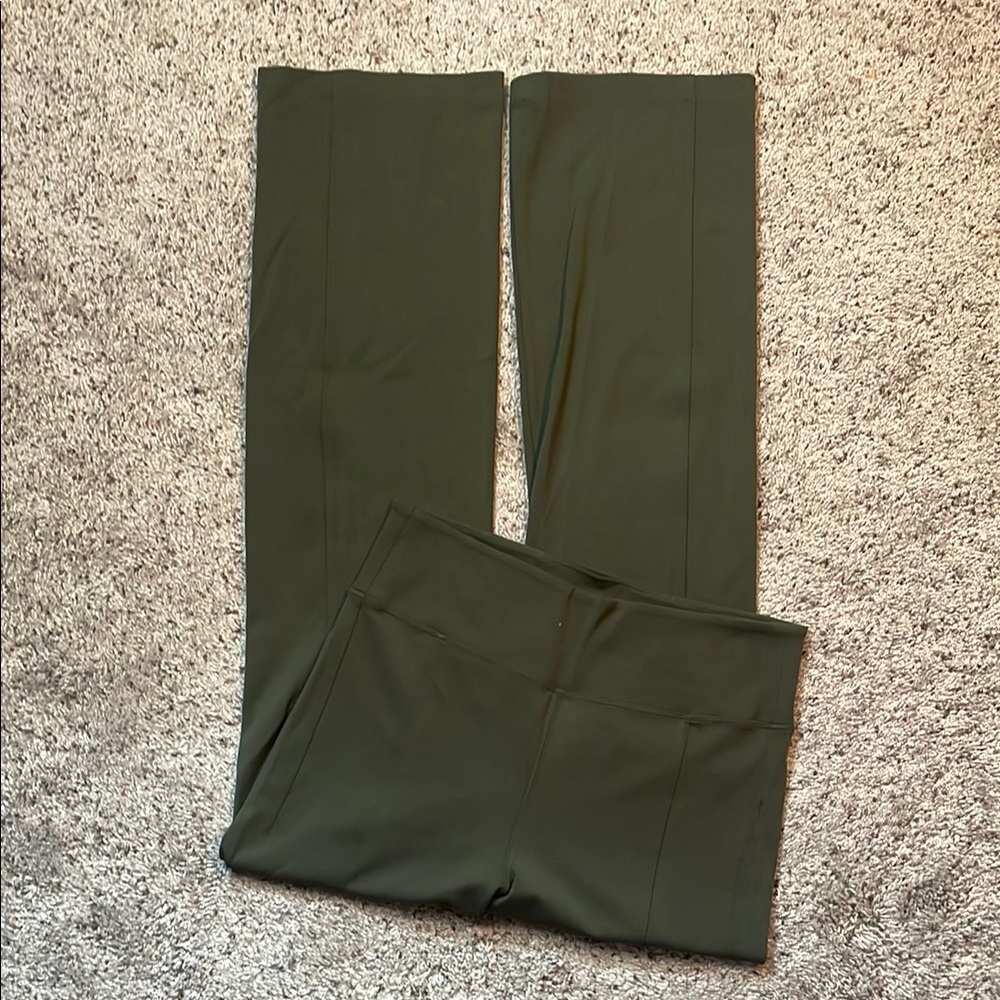 Athleta Olive Green Straight Leg Pants